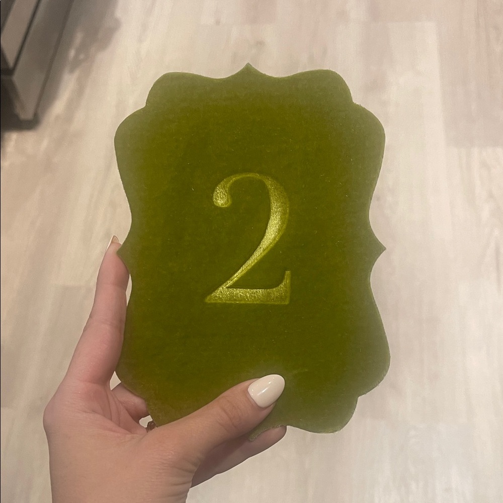 Velvet Rabbit Avocado Table Numbers - 1-16 - Picture 3 of 4